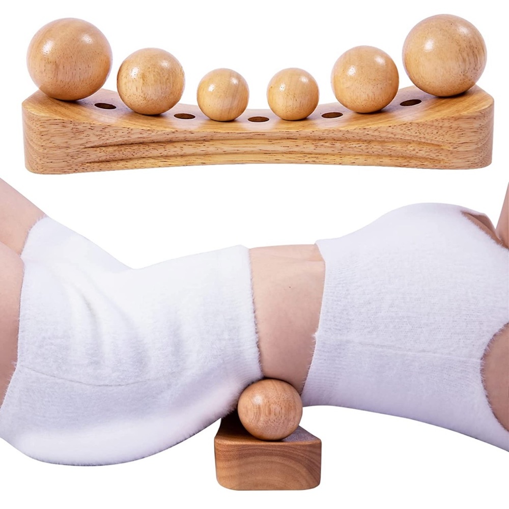 Wooden Pelvic Floor Massage Support - Natural Wood